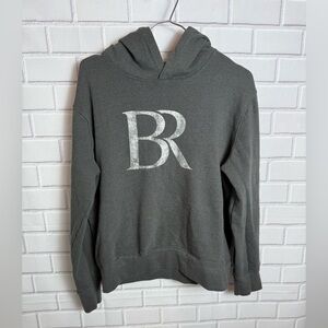 BANANA REPUBLIC Men’s Gray Hoodie with BR Logo/size M